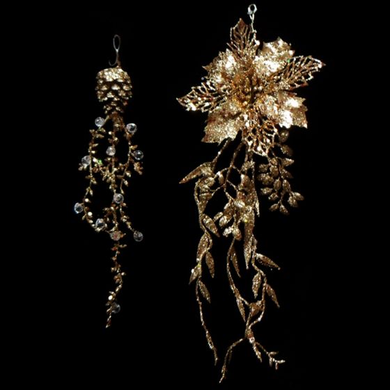 Украшение новогоднее &quot;Цветок, L13 W4 H42 см