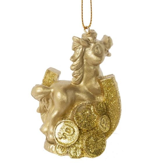 Фигурка декоративная подвесная&quot;Лошадка&quot;, L5 W3 H7,5 см, 2в.