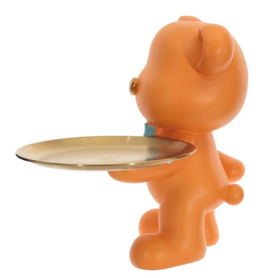 Фигурка декоративная &quot;Медвежонок&quot; с блюдом, Д25 Ш22 В24 см