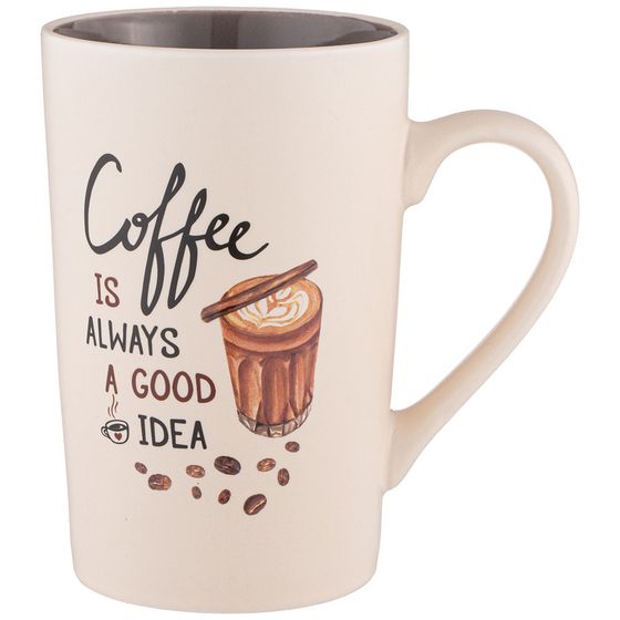 КРУЖКА &quot;COFFEE IS ALWAYS A GOOD IDEA&quot; 385 МЛ