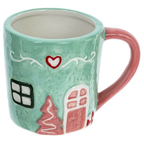 Кружка &quot;Дом&quot;, 400 мл, L13 W9 H9,5 см, 2в.