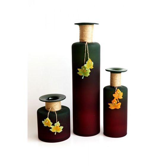 !09 Ваза бутылочная &quot;Баттерси&quot; низкая 24 см.