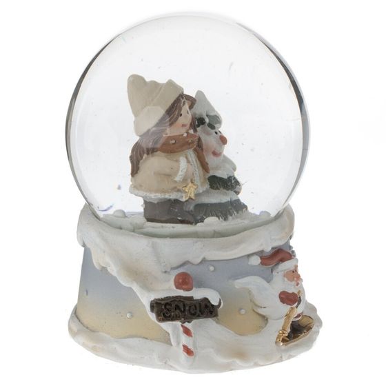 Фигурка декоративная &quot;Дети&quot; в стекл шаре, L7 W6,5 H8,5 см, 2в.