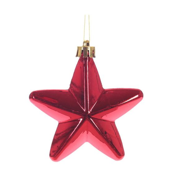 Набор из 6шт Украшение новогоднее “Звезда”, L12,5 W2,5 H18,5 см