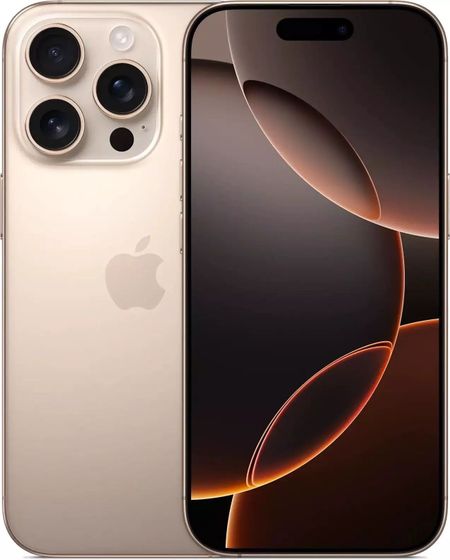 Смартфон Apple iPhone 16 Pro 8/128Gb бежевый титан (MYLQ3ZA/A)