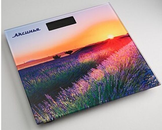 Весы напольные Аксинья КС-6005 &quot;Рассвет&quot; 180кг рисунок