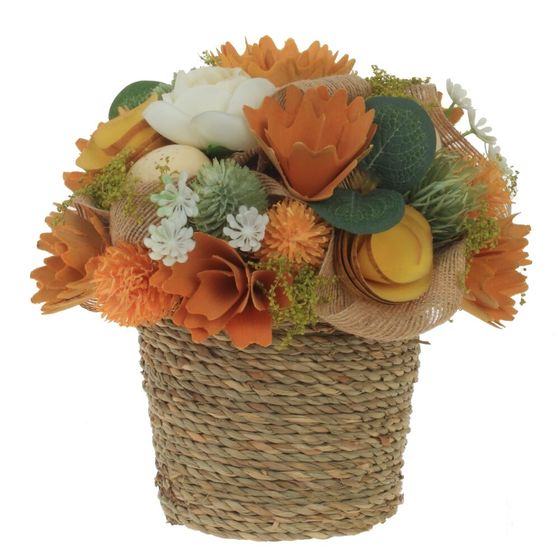 Цветочная композиция "Пасхальная", L18 W18 H17 см