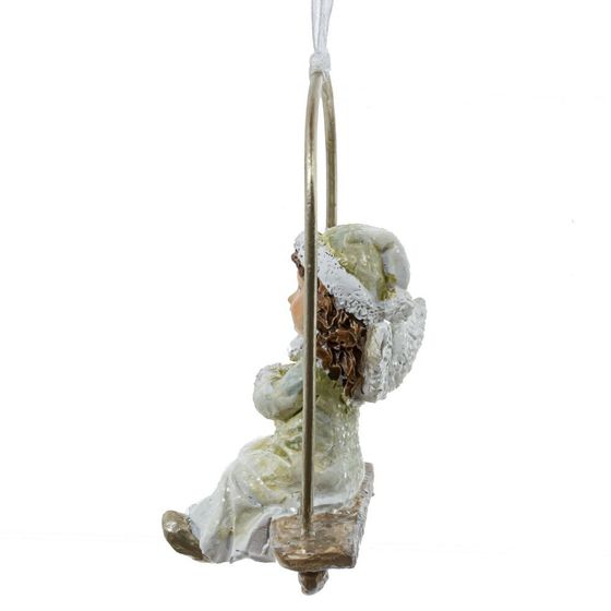 Изделие декоративное подвесное &quot;Девочка на качелях&quot;, L5 W3,5 H8 см, 2в.