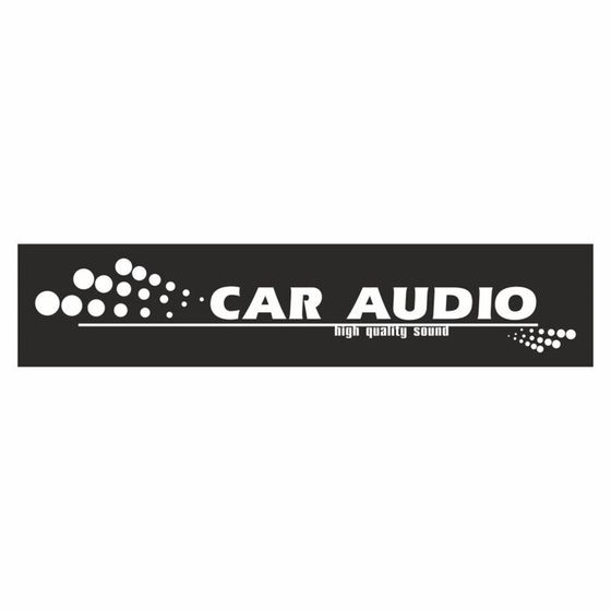 Полоса на лобовое стекло &quot;CAR AUDIO&quot;, черная, 1600 х 170 мм