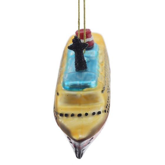 Украшение новогоднее "Корабль", L15 W3 H6 см