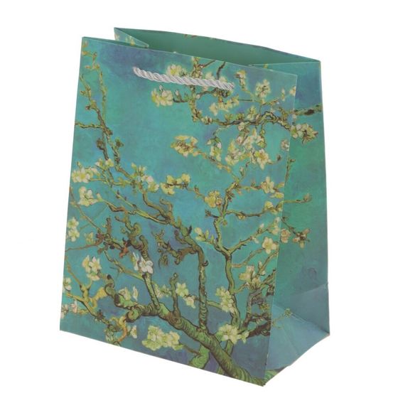 Пакет подарочный (бумага 210г/м2, блок 12шт), L18 W10 H23 см, 4в.