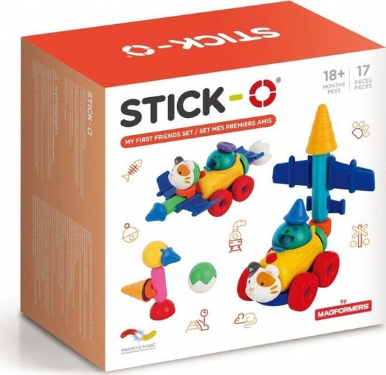 Magformers STICK-O ZESTAW Z PRZYJACIÓŁMI 17 EL.