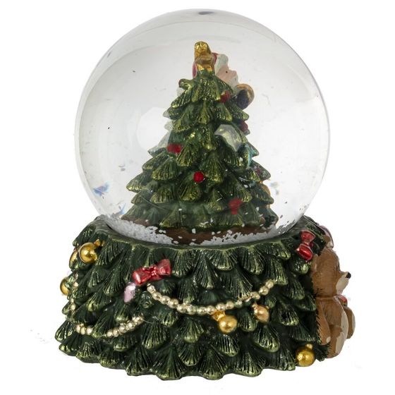 Фигурка декор в стекл шаре &quot;Дед Мороз&quot; (подсвет, 3хLR44), D 6.5 см, L7,5 W7,5 H8,5 см,