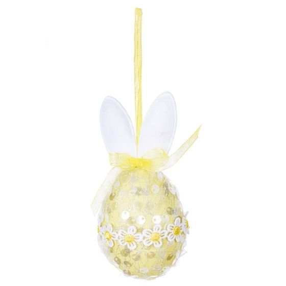 Изделие декоративное подвесное "Яйцо" (блок 12шт), L6 W6 H11 см, 2в.