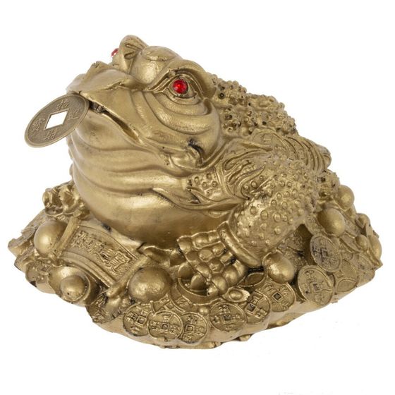 Фигурка декоративная &quot;Лягушка денежная&quot;, L9 W8,5 H6,5 см