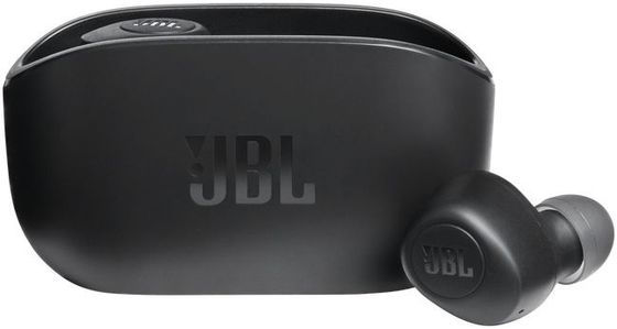 Гарнитура вкладыши JBL Wave 100TWS черный беспроводные bluetooth в ушной раковине (JBLW100TWSBLK)