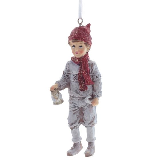 Изделие декоративное подвесное "Девочка/Мальчик", L6 W4 H11,5 см, 6в.