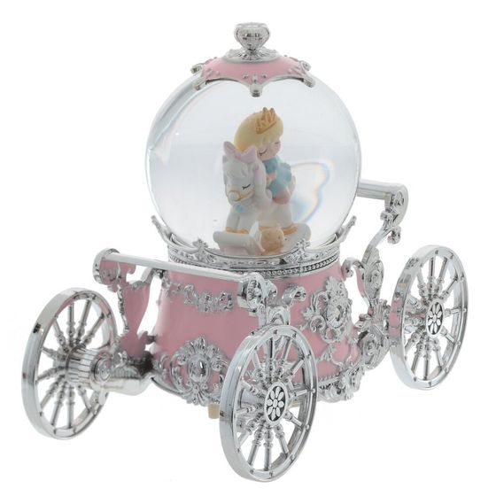 Фигурка декор &quot;Девочка на лошадке&quot; в стекл шаре (муз, подсвет, вьюга, 3xAAA н/п), D10, Д22 Ш11 В19 с