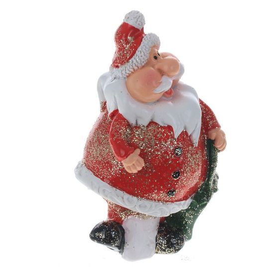 Фигурка декоративная &quot;Санта&quot;, L5,5 W5 H9 см, 2в.