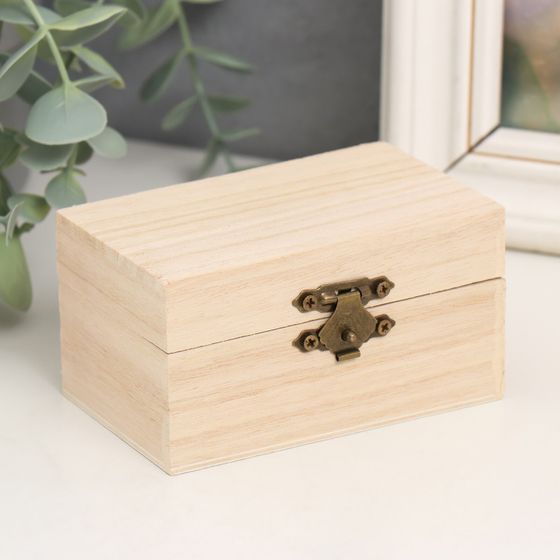 !09 Шкатулка для росписи дерево «Прямоугольная», для творчества, декора, 5.5×10×6 см