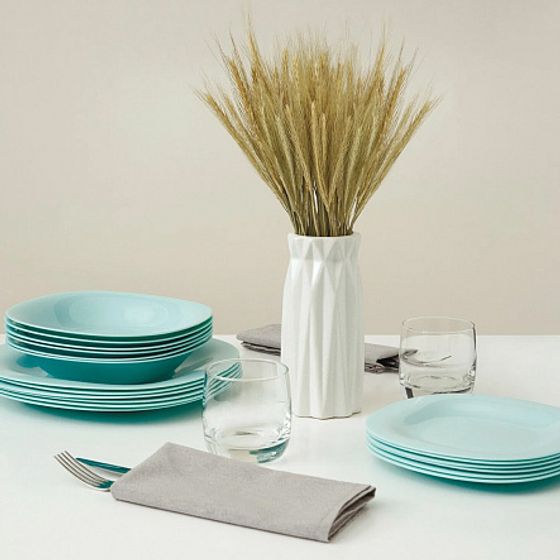 Тарелка десертная КАРИН ЛАЙТ ТЮРКУАЗ 19см