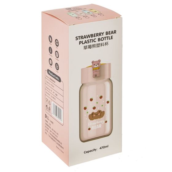 Бутылка, 470 мл, L7 W7 H18 см, дизайн микс