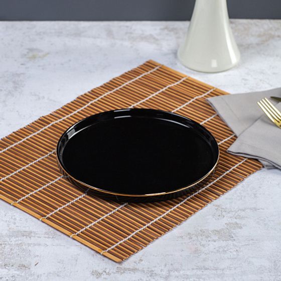 Тарелка обеденная BLACK GOLD 27см