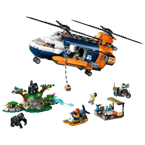 LEGO Jungle Explorers: Вертолет в Базовом Лагере Строительная Игра