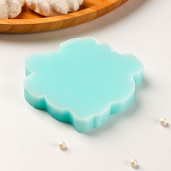 !09 Молд для заливки новогодний «Новогодний микс», силикон, 8×8 см, бирюзовый