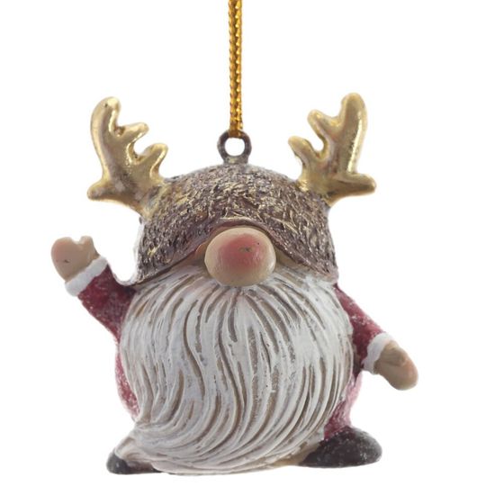 Фигурка декоративная подвесная "Гном",   L4 W3,5 H5 см, 2в.