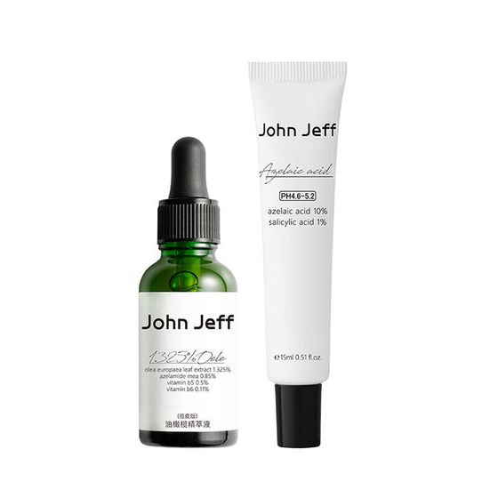 JohnJeff Olive Acid Acne-Prone Skin Oil Acne-Prone Skin Skincare Set 2-Piece Set