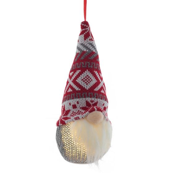 Игрушка набивная подвесная &quot;Гном&quot; (3xLR44), L7 W7 H19 см, 4в.