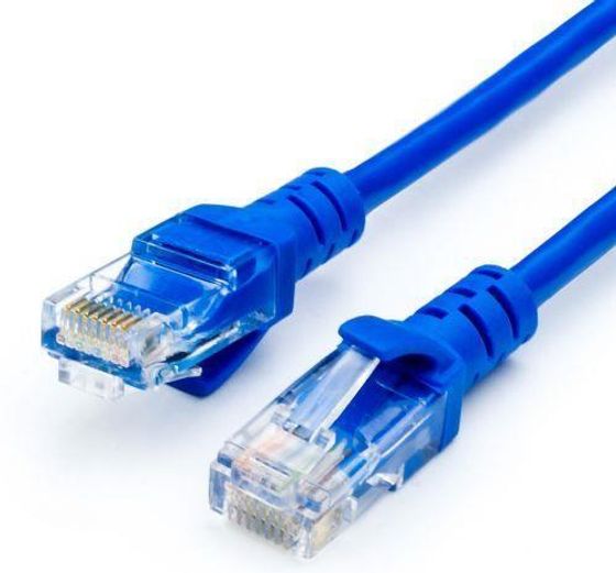 Патч-корд Atcom cat5E UTP 5M BLUE AT9163