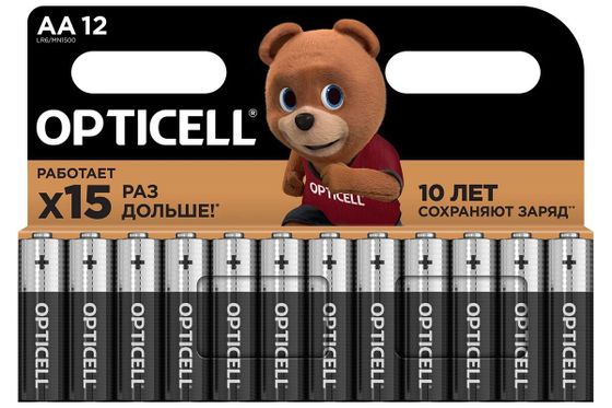 Батарея Opticell Basic LR6 (AA) блистер (12шт)