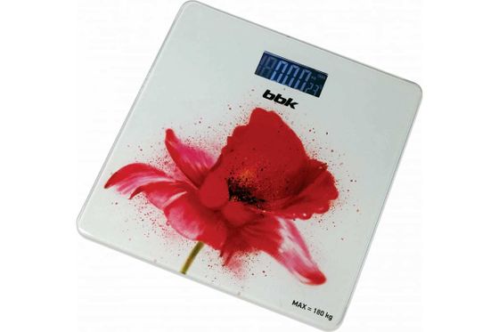 Весы напольные BBK BCS3003G 180кг белый/красный