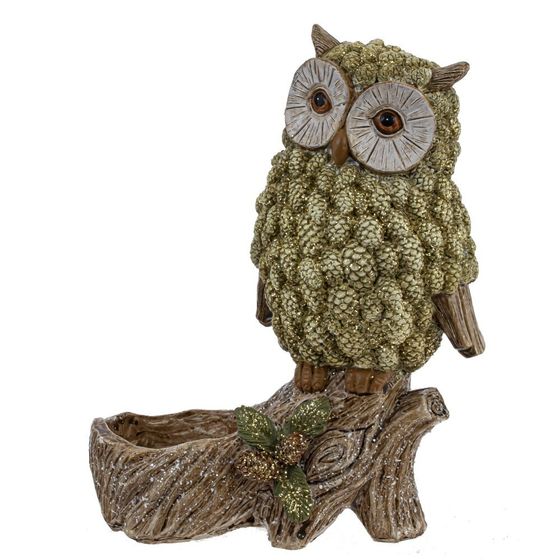 Подсвечник декоративный &quot;Сова&quot;, L10,5 W6 H13,5 см, 2в.