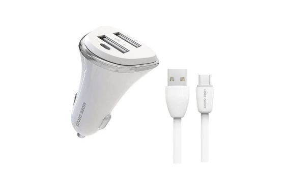 Автомобильное З/У More Choice AC22m 2.4A micro USB белый
