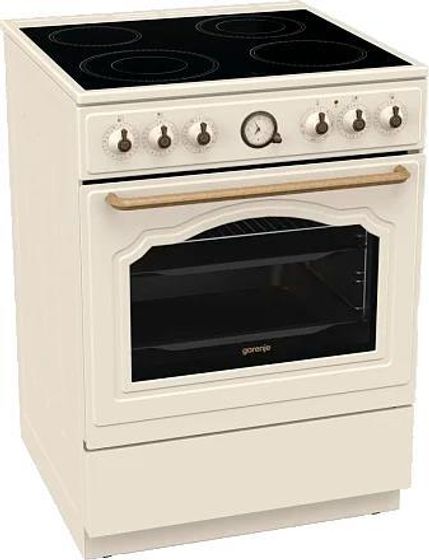 Плита электрическая Gorenje GECS6B70CLI бежевый стеклокерамика (без крышки)