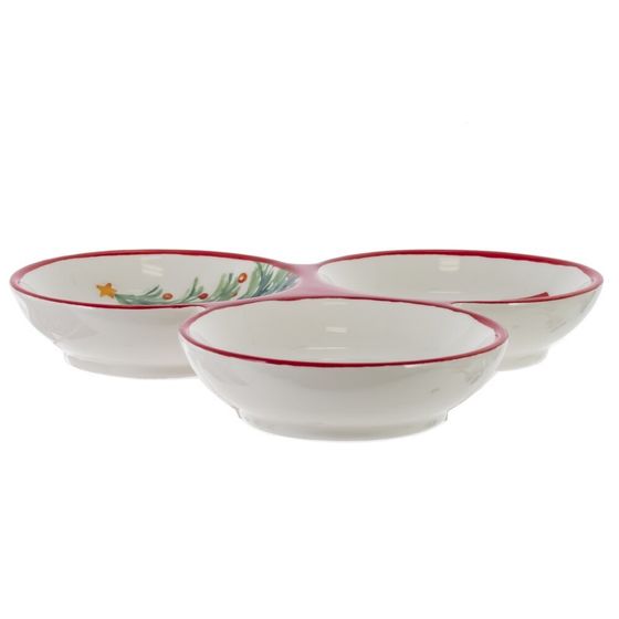 Менажница &quot;Новогодний подарок&quot;, L20 W20 H2,5 см