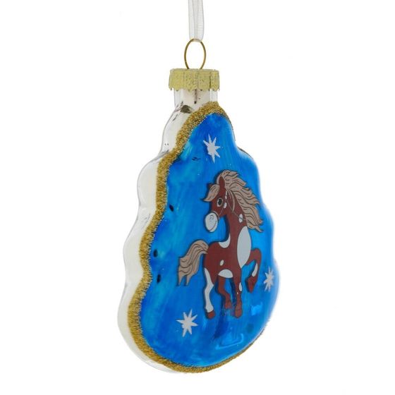 Украшение новогоднее &quot;Елочка с лошадкой&quot;, L8 W2,5 H11 см