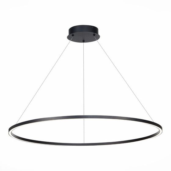 Светильник подвесной St Luce. ST605.443.46. 1х46 Вт, LED, 4000K, 2990 Lm, 80х80 см, цвет чёрный