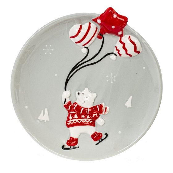 Тарелка &quot;Белый медведь&quot;, L21 W20 H3,5 см