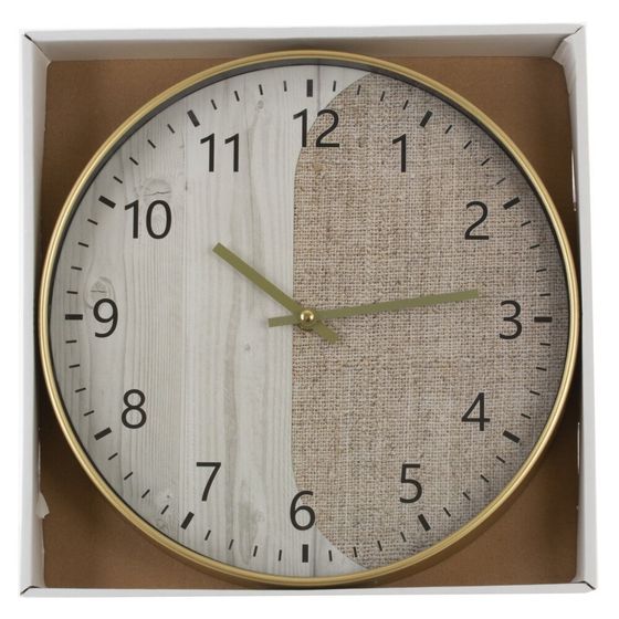 Часы настенные декоративные (1xАА н/п), L29,5 W4,5 H29,5 см