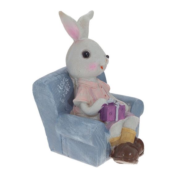 Фигурка декоративная &quot;Заяц&quot;, L9 W9 H13 см, 2в.