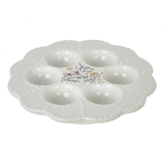 Тарелка для 6-ти яиц, L21 W21 H3,5 см