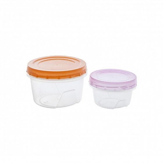 Набор банок 2шт 0.30.7л с закручивающейся крышкой