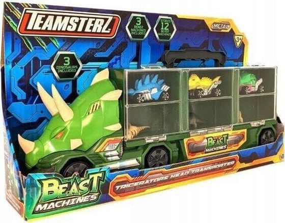 HTI Transporter auto Triceratops DINO z autkami wyścigowymi Beast Machines TEAMSTERZ 1417473 p12