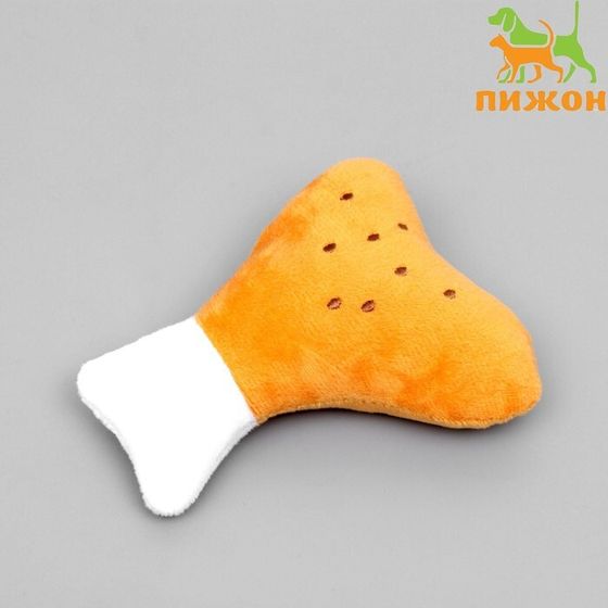 Игрушка для собак &quot;Мягкая голень&quot; с пищалкой, 13 см