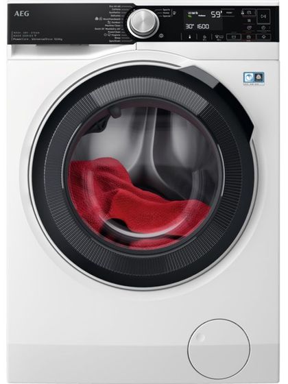Стиральная машина AEG LWR85165O белый, стирка 10кг, сушка 6кг, 1500об/мин, с паром, англ.панель
