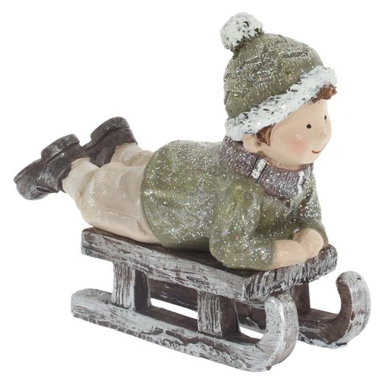 Фигурка декоративная "Мальчик/Девочка", L11 W5 H11 см, 2в.